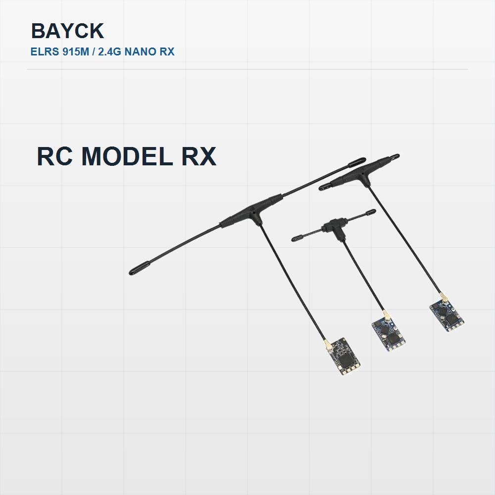 Rc Plane Hobby Zone - BAYCK ExpressLRS 2.4GHz/915MHz Nano-Empfänger mit T-Antenne