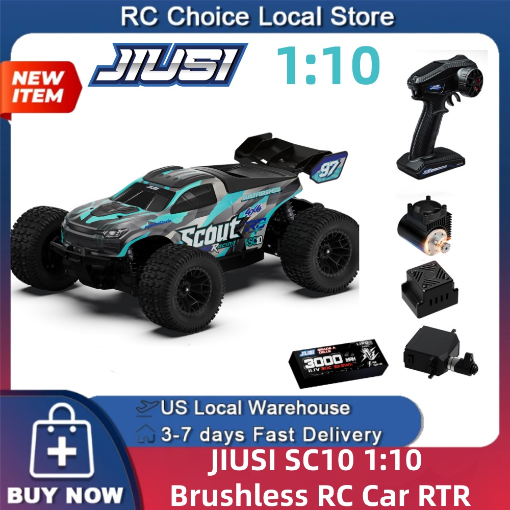 Rc Hobby Grade Truck - JIUSI SC10 1/10 Brushless RC Auto