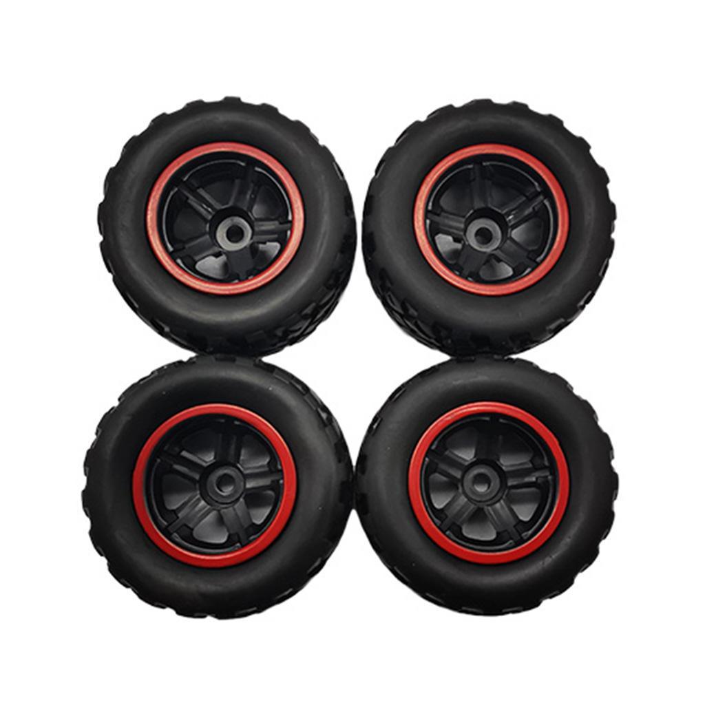 Rc Hobby Grade Truck - RC-Auto-Gummireifen, 17-mm-Sechskant-Räder für WPL D12, 1/12-Maßstab,